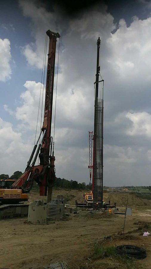 Rotary rigs at work